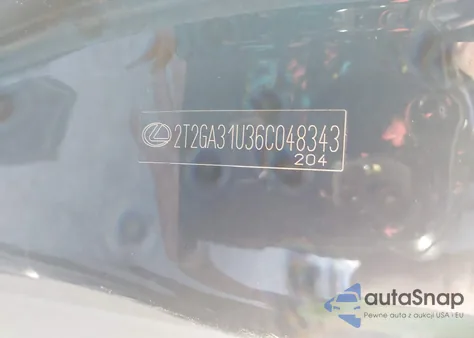 2006 Lexus Rx 330 из США, поврежденный, VIN 2T2GA31U36C048343